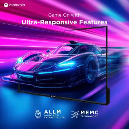 Motorola Envision X 2025 43 inch Ultra HD 4K Smart QLED TV (43UHDGQMVSAQ)