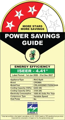 Croma CRLA022IND170294 2 Ton 3 Star 2026 Inverter Split AC
