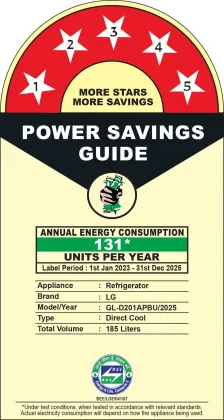 LG GL-D201APBU 185 L 5 Star Single Door Refrigerator