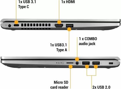Asus VivoBook M509DA-BQ1067T Laptop (Ryzen 5/ 8GB/ 1TB/ Win10 Home)