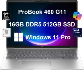 HP ProBook 460 G11 Business Laptop (Intel Core Ultra 7 155U/ 16GB/ 512GB SSD/ Win 11)