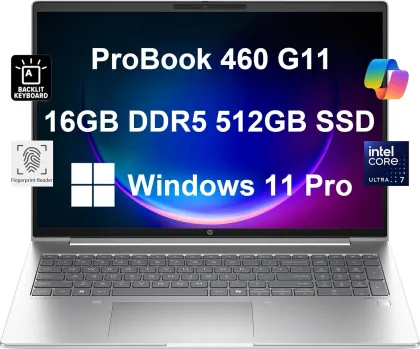 HP ProBook 460 G11 Business Laptop (Intel Core Ultra 7 155U/ 16GB/ 512GB SSD/ Win 11)