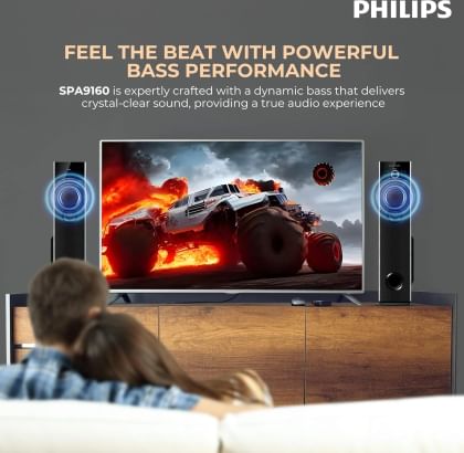 Philips SPA9125 160W Tower Speakers