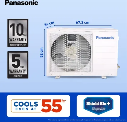 Panasonic CS/CU-SU12AKY3W 1 Ton 3 Star 2025 Inverter Split AC