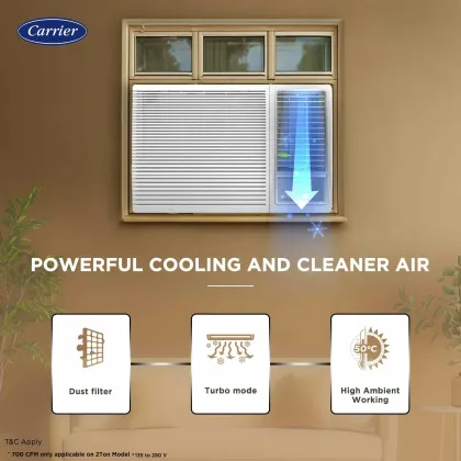 Carrier CIW19EC5R35F0 1.5 Ton 5 Star 2025 Inverter Window AC
