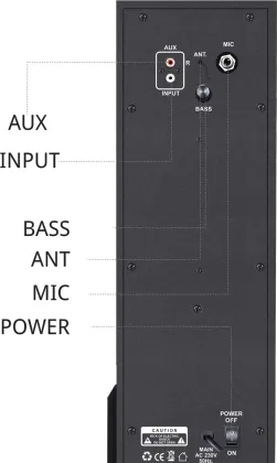 Akai HA-TS60 60W Bluetooth Speaker