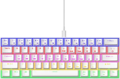DrLuxur Dark Fire Wired Mechanical Gaming Keyboard - image 4