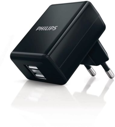 Philips Charger DLP2209 Dual USB 1 Amp Wall Charger