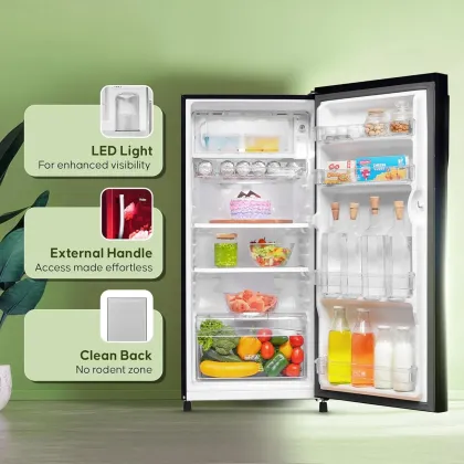 Haier HED-202RV-P 190 L 2 Star Single Door Refrigerator