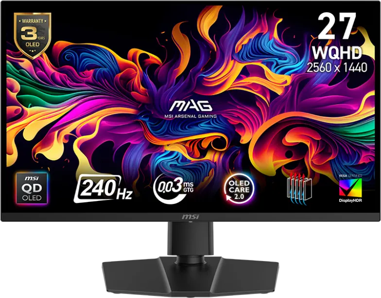 MSI MAG 271QP QD-OLED X24 27 inch Quad HD Gaming Monitor - Price