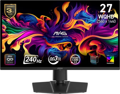 MSI MAG 271QP QD-OLED X24 27 inch Quad HD Gaming Monitor
