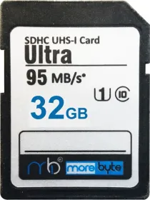 Morebyte Ultra 32GB SDHC UHS-I Memory Card