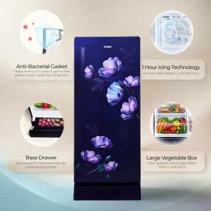 Haier HED-205TMIBA-N 190 L 5 Star Single Door Refrigerator