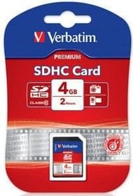 Verbatim 4GB SDHC Memory Card (Class 10)
