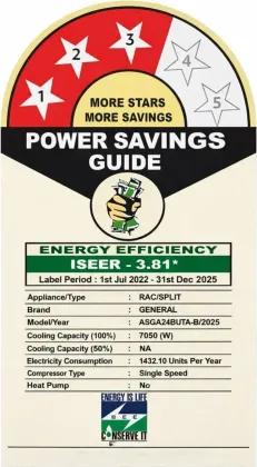 O General ASGA24BUTA-B 2 Ton 3 Star 2025 Inverter Split AC