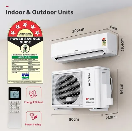 Hitachi RAS.V518PCDIBM1 1.5 Ton 5 Star Inverter Split AC