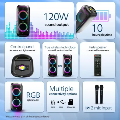Philips TAX4910/94 120W Bluetooth Speaker