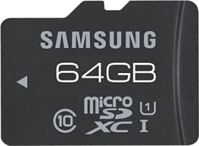 Samsung 64 GB MicroSD Pro Class 10 Memory Card with 10yrs Warranty