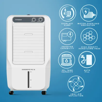 Crompton Surebreeze PAC 30 30 L Personal Air Cooler