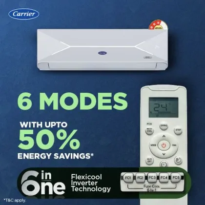 Carrier CAI12PL3R36F0 1 Ton 3 Star 2026 Inverter Split AC (XPERT LUMO Gxi)