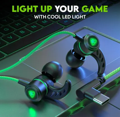 SpinBot BattleBudz C20 Type-C Wired Gaming Earphones