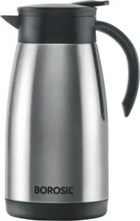 BOROSIL Double Wall Vacuum Insulated ThermoCarafe Teapot 1L