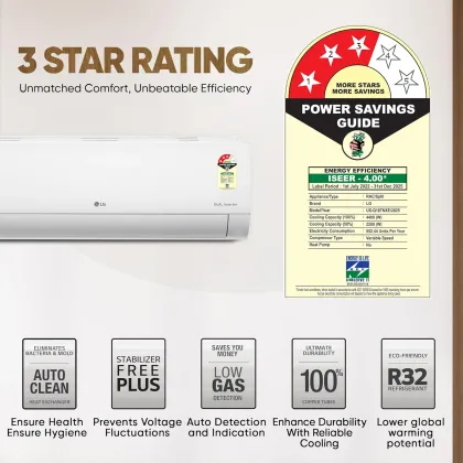 LG US-Q18TNXE 1.5 Ton 3 Star 2025 Inverter Split AC