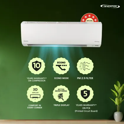 Daikin ATKM35UV16WA 1 Ton 5 Star 2025 Inverter Split AC
