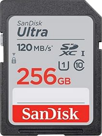 SanDisk Ultra 256GB Class 10 UHS I SDXC Memory Card (120 MB/s)