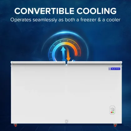 Blue Star HT2-M425 391 L Double Door Deep Freezer