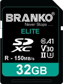 Branko Elite 32GB SDXC UHS-II Memory Card