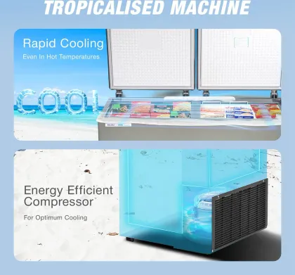 Voltas CVF360DA5-W-PL 360 L Double Door Deep Freezer