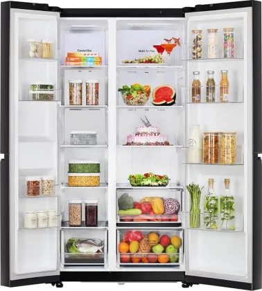 LG GL-B257JWB3 650 L 3 Star Side By Side Refrigerator
