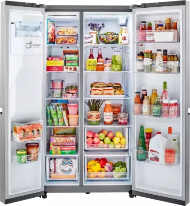 LG LRSXC2306V 23 Cu Ft Side By Side Refrigerator