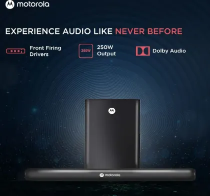 Motorola AmphisoundX Vibe 250W Bluetooth Soundbar