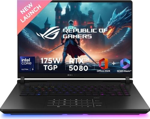 Asus ROG Strix SCAR 16 2025 G635LW-RW157WS Gaming Laptop (Intel Core Ultra 9 275HX/ 32GB/ 2TB SSD/ Win11/ 16GB RTX5080 Graph)