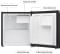 Hisense RR46D4SBN 45 L 4 Star Single Door Mini Refrigerator