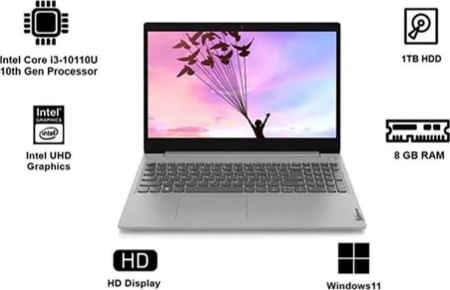 Lenovo IdeaPad Slim 3i 81WB01E8IN Laptop (10th Gen Core i3/ 8GB/ 1TB HDD/ Win11)