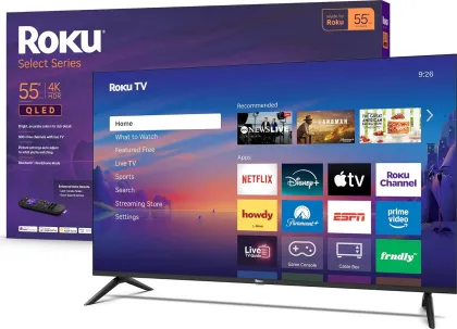 Roku Select Series 2026 55 inch Ultra HD 4K Smart QLED TV