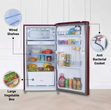 Haier HRD-1851BBR-P 165 L 2 Star Single Door Refrigerator