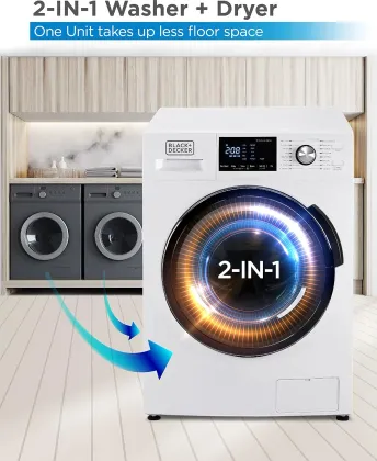 Black & Decker BCW27MW 2.7 cu ft Fully Automatic Front Load Washing Machine