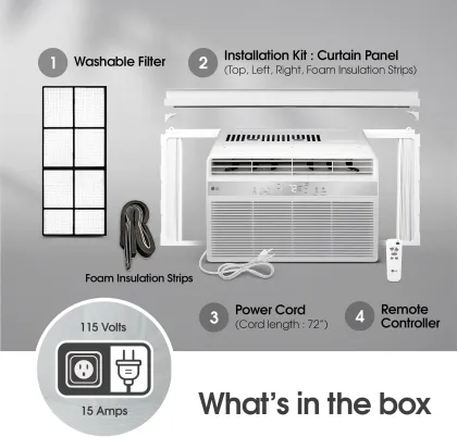 LG LW5025R 5000 BTU 115V Window AC