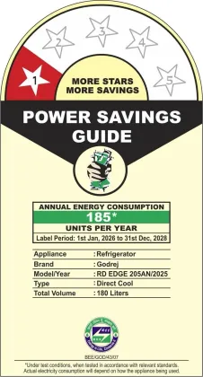 Godrej RD EDGE 205AN WRF ST GR 180 L 1 Star Single Door Refrigerator