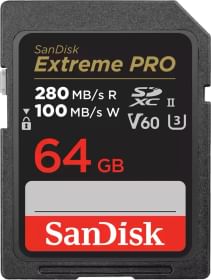 Sandisk Extreme PRO 64GB SDXC V60 UHS-II SD Card