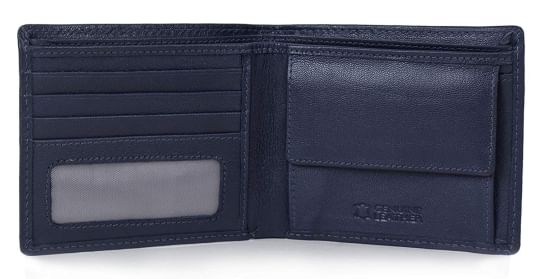 Urban Forest Ross Dark Blue Leather Wallet for Men