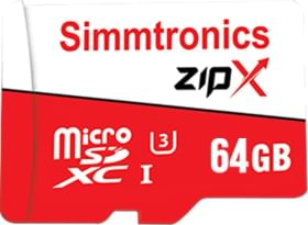 Simmtronics ZipX 64 GB Micro SDXC UHS-1 Memory Card