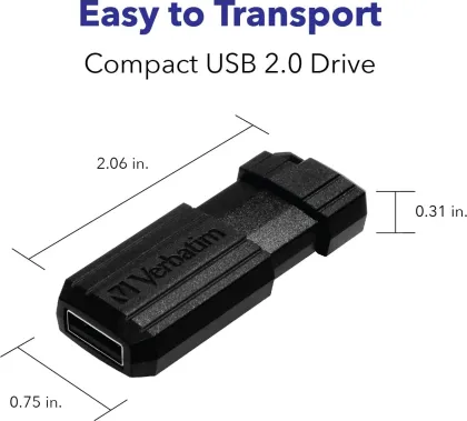 Verbatim Pinstripe 128 GB USB 2.0 Flash Drive - image 3