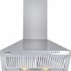 Eurodomo Sapphire PB SS 60cm Wall Mounted Chimney