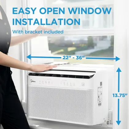 Midea MAW08AV1QWT 8000 BTU 115V Window AC