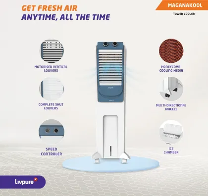 Livpure Magnakool 28 L Tower Air Cooler